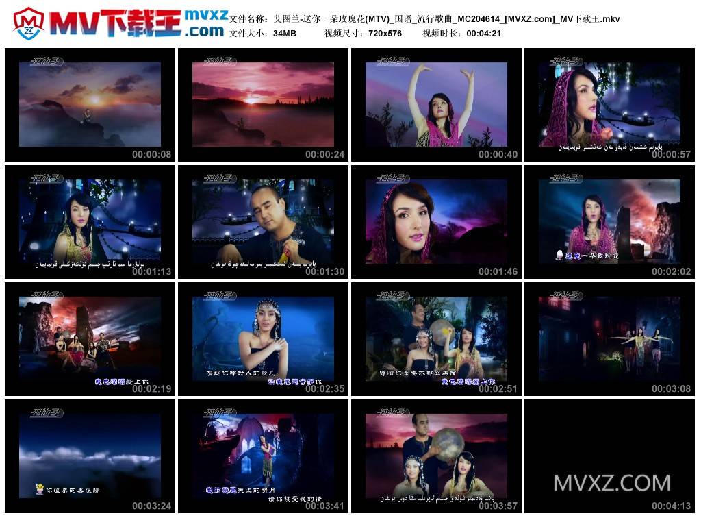 艾图兰-送你一朵玫瑰花(MTV)_国语_流行歌曲_MC204614